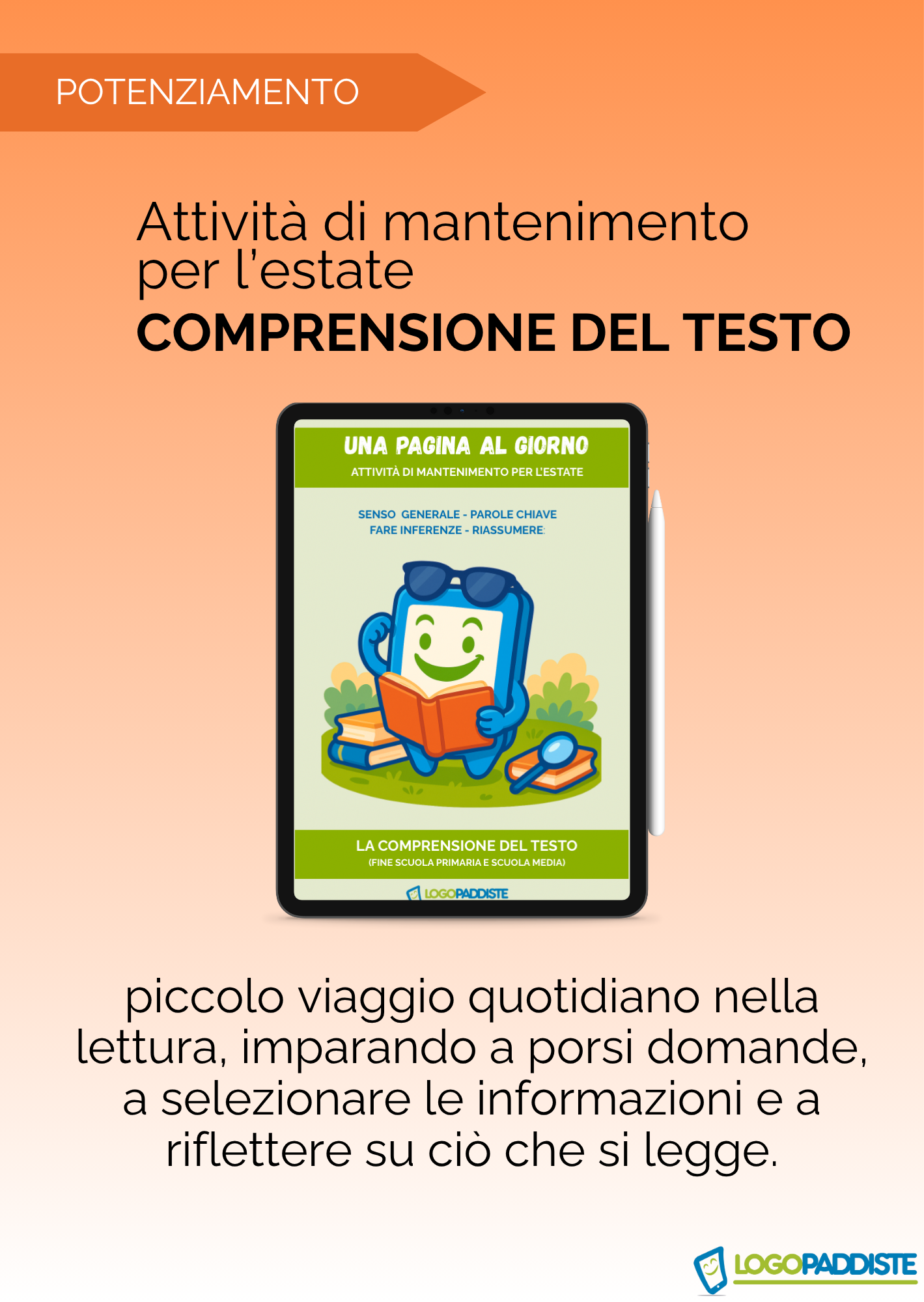 copertina comprensione del testo