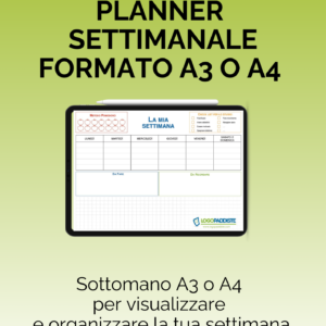 Planner sottomano A4 e A3