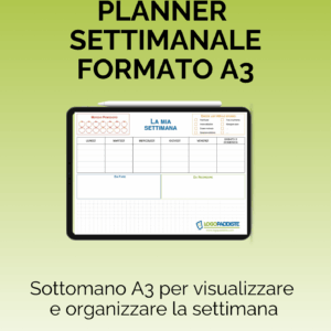 Planner settimanale A3
